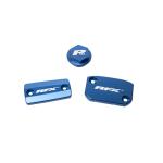 Couvercle maitre cylindre de frein RFX Jeu bouchons r&eacute;servoir Pro Bleu Frein Brembo embrayage Magura