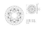 Disque de frein AV rond flottant Brembo Serie ORO 78B40823