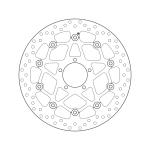 Disque de frein AV rond semi-flottant Brembo Serie ORO 78B408B2