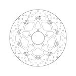 Disque de frein AV rond semi-flottant Brembo Serie ORO 78B408B3