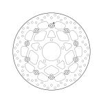 Disque de frein AV rond semi-flottant Brembo Serie ORO 78B408B5