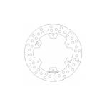 Disque de frein Rond CC Products DISQUE DE FREIN ARRIERE