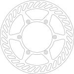 Disque de frein Rond SBS 5133