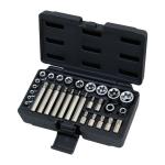Douille KS Tools Coffret de douilles et douilles tournevis TORX&reg;, 1/4'' - 3/8'' - 1/2'', 30 pi&egrave;ces