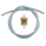 Durite d'essence P2R KIT 5x8 TRANSPARENT FILTRE CYLINDRIQUE PAPIER D6 1M