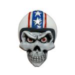 Embl&egrave;me Lethal Threat 3D SKULL HELMET BLANC