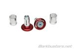 Embouts de guidon Barkbusters anodis&eacute;s rouge