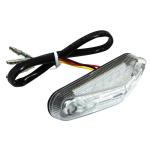 Feux arri&egrave;re Replay FEU 50 A BOITE - MOTO TRIANGLE TRANSPARENT LEDS 6 ROUGES HOMOLOGUE CE