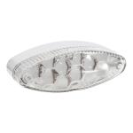 Feux arri&egrave;re Replay FEU UNIVERSEL A LEDS OVALE TRANSPARENT 2 FONCTIONS STOP 9 ROUGES