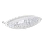Feux arri&egrave;re Replay FEU UNIVERSEL A LEDS SPACE TRANSPARENT 19 ROUGE FONCTION STOP 107x29mm HOMOLOGUE CE