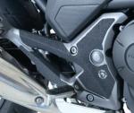 Film de protection R&G Racing platines repose-pieds noir 4 pi&egrave;ces