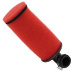 Filtre &agrave; air Replay DOUBLE MOUSSE LONG ROUGE FIXATION COUDE 90 DIAM 35 - 28