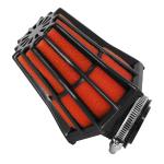 Filtre &agrave; air Replay HEXAGONAL MOUSSE ROUGE FIXATION COUDEE 45 DIAM 35 - 28
