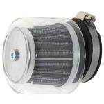 Filtre &agrave; air Replay SHA KN CHROME TRANSPARENT CARBU DIMENSIONS EXTERIEURES 70mm - LONGUEUR 80mm