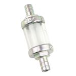 Filtre &agrave; essence OMG CYLINDRIQUE ACIER DIAM 8 mm TRANSPARENT - ARGENT
