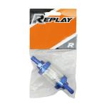 Filtre &agrave; essence Replay CYLINDRIQUE ALU DIAM 6mm TRANSPARENT - BLEU