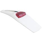 Garde boue R-tech Extension GB AR Extreme Blanc + cabochon rouge