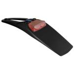 Garde boue R-tech Extension GB AR Extreme Noir + cabochon rouge