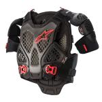 Gilet de protection Alpinestars A-6 - BLACK ANTHRACITE RED 2023