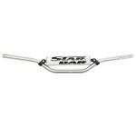 Guidon Star Bar MOTO CROSS MX - ENDURO ALU 2014 T6 DIAM 22,2mm L800mm H86mm ARGENT RENFORT - MOUSSE BLANCHE
