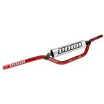 Guidon Voca Racing 50 A BOITE CROSS ALU T6 DIAM 22,2mm L805mm H94mm ROUGE MOUSSE GRISE