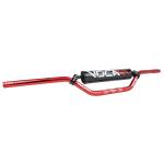 Guidon Voca Racing 50 A BOITE CROSS ALU T6 DIAM 22,2mm L805mm H94mm ROUGE MOUSSE