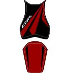 Housse de selle Bagster Bordeaux Clair/Noir/Lettres Grises claires