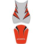 Housse de selle Bagster Gris Clair/Orange