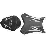 Housse de selle Bagster Noir Déco Blanc