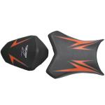 Housse de selle Bagster Noir Déco Orange