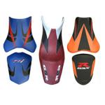 Housse de selle Bagster Noir/Blanc/Rouge Fonc&eacute;