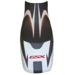 Housse de selle Bagster Noir/Noir Mat/Gris/Lettres Rouges
