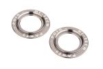 Insert Roulette Bras Oscillant Puig Jeu Anneaux en Aluminium Anodise Protection Fourche Titane
