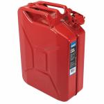 Jerrican Draper Bidon carburant en acier rouge 20L