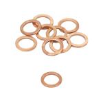Joint de vidange Artein RONDELLE COPPER WASHERS CUIVRE PLAT DIAM 8x12 1 mm BLISTER 10 PIECES PRO SERIES