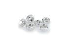 Kit Visserie Car&eacute;nage Puig En Aluminium Anodis&eacute; Argent BLISTER 6 &eacute;crous M8