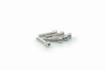 Kit Visserie Car&eacute;nage Puig En Aluminium Anodis&eacute; Argent Blister 6 vis allen M5x25mm