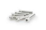 Kit Visserie Car&eacute;nage Puig En Aluminium Anodis&eacute; Argent Blister 6 vis allen M8x35mm