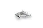 Kit Visserie Car&eacute;nage Puig En Aluminium Anodis&eacute; Argent Blister 6 vis bomb&eacute; M5x25mm