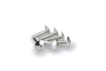Kit Visserie Car&eacute;nage Puig En Aluminium Anodis&eacute; Argent Blister 6 vis bomb&eacute; M6x25mm