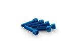 Kit Visserie Car&eacute;nage Puig En Aluminium Anodis&eacute; Bleu Blister 6 vis allen M6x25mm