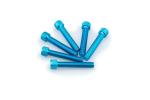 Kit Visserie Car&eacute;nage Puig En Aluminium Anodis&eacute; Bleu Blister 6 vis allen M8x45mm