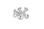 Kit Visserie Car&eacute;nage Puig En Aluminium Anodis&eacute; Bulles Argent 6 Vis M5x15 T&ecirc;te diam&egrave;tre 11,8mm