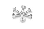 Kit Visserie Car&eacute;nage Puig En Aluminium Anodis&eacute; Bulles Argent 6 Vis M5x15 T&ecirc;te diam&egrave;tre 13,9mm