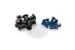 Kit Visserie Car&eacute;nage Puig En Aluminium Anodis&eacute; Bulles Bleu BLISTER 6 VIS M5