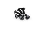 Kit Visserie Car&eacute;nage Puig En Aluminium Anodis&eacute; Bulles Noire 6 Vis M5x15 T&ecirc;te diam&egrave;tre 11,8mm