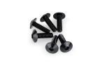 Kit Visserie Car&eacute;nage Puig En Aluminium Anodis&eacute; Bulles Noire 6 Vis M6x20 T&ecirc;te diam&egrave;tre 13,9mm