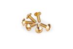 Kit Visserie Car&eacute;nage Puig En Aluminium Anodis&eacute; Bulles Or 6 Vis M5x15 T&ecirc;te diam&egrave;tre 11,8mm