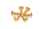 Kit Visserie Car&eacute;nage Puig En Aluminium Anodis&eacute; Bulles Or 6 Vis M5x15 T&ecirc;te diam&egrave;tre 13,9mm