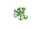 Kit Visserie Car&eacute;nage Puig En Aluminium Anodis&eacute; Bulles Vert 6 Vis M5x15 T&ecirc;te diam&egrave;tre 11,8mm